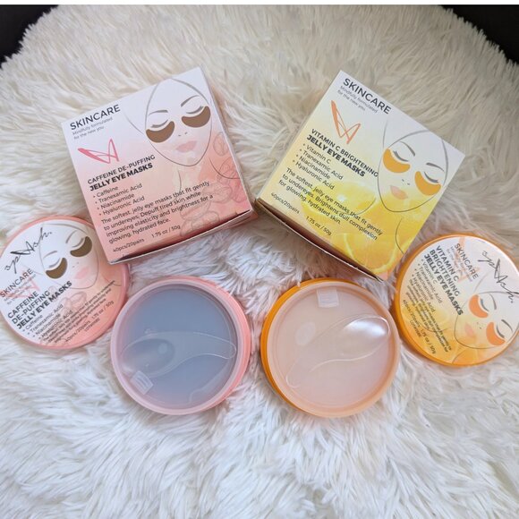 NEW LASplash Jelly Eye Masks 2-Pack, Vitamin C + Caffeine | 20 Pairs Each! - Picture 3 of 6